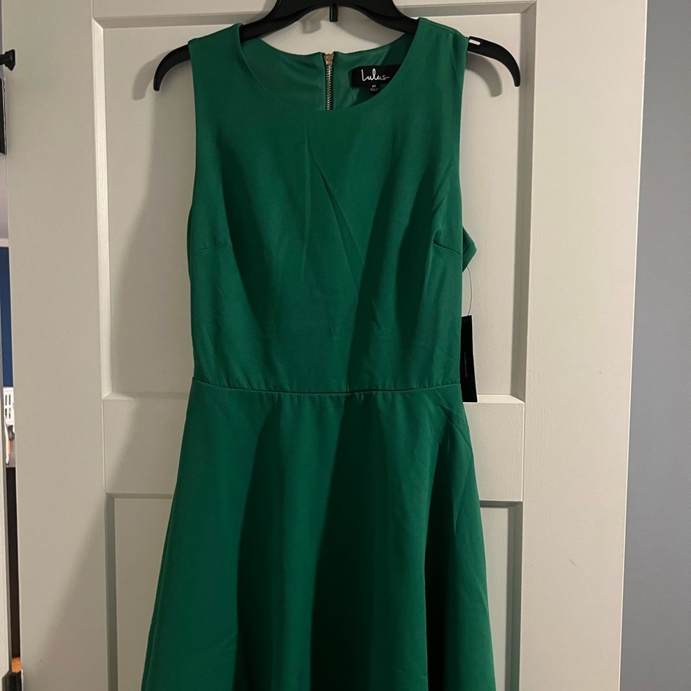 Green lulus skater dress